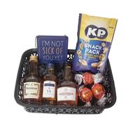 Classic Cognac & Brandy Miniature Gift Trio Basket | Gift Hamper | Cognac Gift | Alcohol Gift | For Her | Adult Gifts (I'm not sick of you yet)