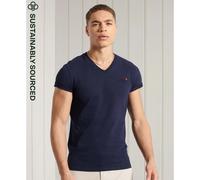 Classic collar T-shirt Superdry V en coton bio Blue XS
