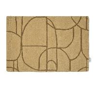 Classic Collection - Modern Abstract Door Mat 60x90 cm, Mustard - Mustard
