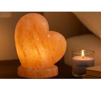 Classic Collection UK7 Ltd Salt Lamp 4-5 KG,100% Pure Himalayan Crystal Rock Salt Heart Shape Large Size, Natural Air Purifier & Ambient Light, UK Plug Corded.