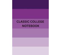 Classic College Notebook - Minimal Gradient Cover | Daily Notes Journal for Students & Professionals
