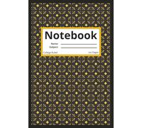 Classic College Ruled Notebook - Elegant Black & Gold Design: 120 Pages | 6x9 Inches | Durable Matte Finish | Perfect for School, Office, or Journaling