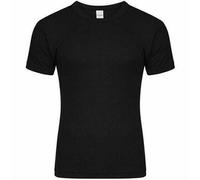 Classic Comfort 100% Poly Cotton Kids Long Sleeve| Short Sleeve| Crew Neck Base Layer Compression Underwear-Boys Sports Baselayer Tights Leggings Thermal Set 4-11 Years(Black T Shirt-6-7 Years)