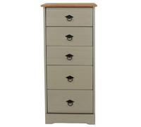 Classic Compact Corona Grey Bedroom - Bedside Chests Wardrobe Storage Box