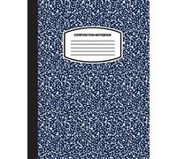 Classic Composition Notebook: (8.5x11) Wide Ruled Lined Paper Notebook Journal (Dark Blue) (Notebook for Kids, Teens, Students, Adults) Back to School and Writing Notes