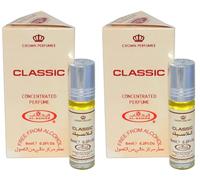 Classic Concentrated Perfume Oil Combo Pack of 2 - 6ml Each | Alcohol-Free Roll-On Attar | Long Lasting Fragrance for Men & Women