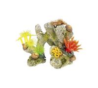 CLASSIC Coral Stone with Plants Aquarium Ornament