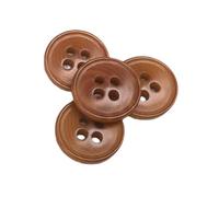 Classic Corozo Buttons - Four Colours - Three Measurements - Made and Shipped from Spain - Brown, 12 mm