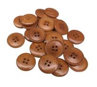 Classic Corozo Buttons - Four Colours - Three Sizes - Made and Shipped from Spain - Brown, 15 mm