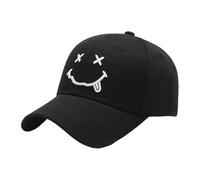 Classic Cotton Baseball Cap - Adjustable Brim, Wide Brim, Effective Sun Protection, Unisex, Suitable for Golf, Running and Outdoor Activities (Black)