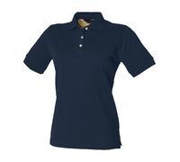 Classic Cotton Pique Polo Shirt Henbury Navy 12