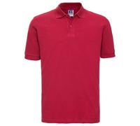 Classic Cotton Pique Polo Shirt Russell Red XXL