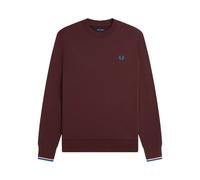 Classic Cotton Sweatshirt Bordeaux, male, Fred Perry, Sweatshirts, Red, L, Sweatshirts & Hoodies L
