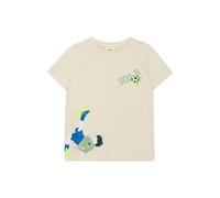 Classic Cotton T-Shirt with Front Print Straight Cut Child s.Oliver Beige 8/9 years