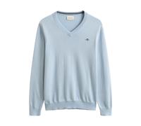Classic Cotton V-Neck - male - Gant - V-neck Knitwear - Blue - M - Knitwear M