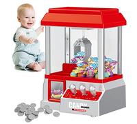 Classic Crane Machine - Claw Machine, Claw Machine | Candy Machine Retro Carnival Music and 24 Game , Birthday Gift Set, Miniature Candy Picker