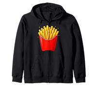 Classic Crispy Snack Lover French Fries Zip Hoodie