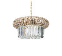Classic Crystal Gold Suspension Chandelier DL0050