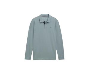 Classic Cut Polo with Contrasting Collar Tom Tailor Gris S