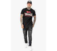Classic cut T-shirt Lonsdale Lion Two Tone Noir 3XL
