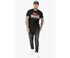 Classic cut T-shirt Lonsdale Lion Two Tone Noir 3XL