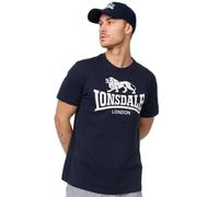 Lonsdale Logo Short Sleeve T-shirt Navy White - L