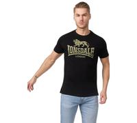 Lonsdale Men's Logo T-Shirt, Black/Olive, M