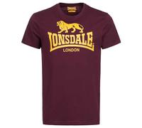 Lonsdale Men's Logo T-Shirt, Oxblood, XXX-Large