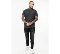 Tapout Men's Lifestyle Basic Tee T-Shirt, Anthracite/Black, M