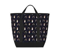 Classic Cute Corgi Dog Funny Insulated Cooler Bag, Large Cooler Tote Bags Insulated for Food, Insulated Grocery Shopping Bags with Zippered Top for Travel Picnic