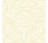 Classic Damask Cream Wallpaper - Traditional Trendy Glamorous - Acrylic Coated Stylish Feature Wall