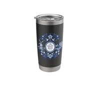 Classic Delft Blue Dutch Netherlands Aesthetic Stainless Steel Insulated Tumbler
