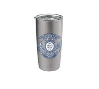 Classic Delft Blue Dutch Netherlands Aesthetic Stainless Steel Insulated Tumbler
