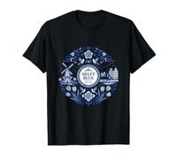 Classic Delft Blue Dutch Netherlands Aesthetic T-Shirt