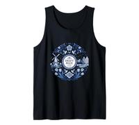 Classic Delft Blue Dutch Netherlands Aesthetic Tank Top