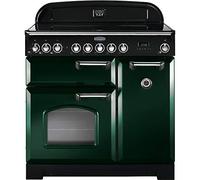 Classic Deluxe CDL90EIRG/C 90cm Electric Range Cooker with Induction Hob - Racing Green/Chrome - A/A Rated
