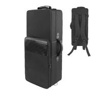 Classic Design Alto Saxophone Case, 600d Canvas Alto Sax Case, Saxophone Backpack, Alto Sax Case with Shoulder Straps 61.5x26x16cm for Musical Traveler, Outdoor, Indoor, Black Color