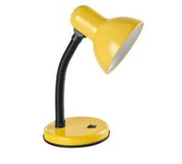 Classic Desk Lamp with a Versatile Flexible Neck, and Integral On/Off Switch, Mains UK Plug, Height 31cm, Ideal for Offices, Desks, and Bedside Lamps - [Energy Class A] (Yellow)