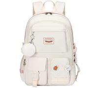 Classic Diamond School Backpack for Girls Backpack Cute Bookbag Kawaii School Bag Anime College Backpack for Teen Girls, White, L, Anime