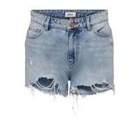 Classic Distressed Denim Shorts - female - ONLY - Denim Shorts - Blue - M - Shorts M