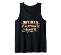 Classic Distressed Retired Not My Problem Anymore Retirement Tank Top