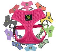 Classic Dog Harness Innovative Mesh No Pull No Choke Design Soft Double Padded Breathable Vest for Eco-Friendly Easy Control Walking Quick Release for Puppies Toy Breeds & Extra-Small Dogs (XS, Pink)