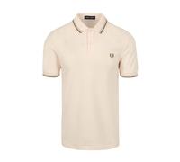 Classic Double Stripe Polo Shirt- male- Fred Perry- Polo Shirts- Pink- S- Tops S