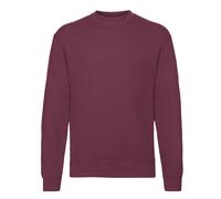 Classic Drop Shoulder Sweatshirt Fruit Of The Loom Burgundy L