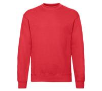 Classic Drop Shoulder Sweatshirt Fruit Of The Loom Red L