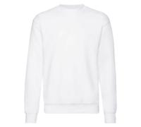 Classic Drop Shoulder Sweatshirt Fruit Of The Loom White L