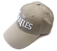 Classic Drop T Band Logo Strapback Baseball Cap Beatles Beige One Size