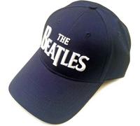 Classic Drop T Band Logo Strapback Baseball Cap Beatles Navy One Size
