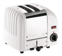 Classic DUALIT 2 Slice Vario Toaster Polished Stainless Steel - WHITE Finish