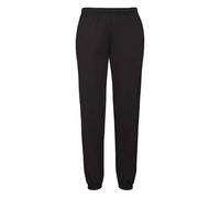 Classic Elasticated Hem Jogging Bottoms Fruit Of The Loom Black L
